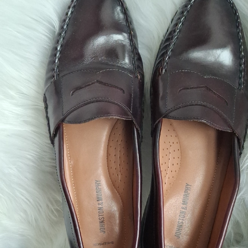 Johnston & Murphy Dark Brown Leather Loafers